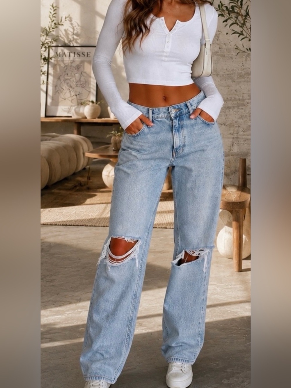 Abercrombie Dad High Rise-Light Blue Jeans - Women's